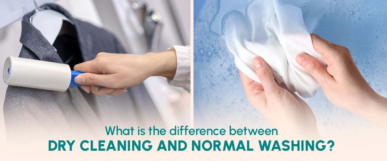 What is the difference between dry cleaning and normal washing?